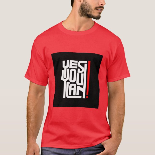 Ja, du kan texta tryckt T-Shirt (Framsida)