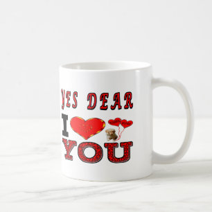 Ja dyrt älskar jag dig kaffemugg