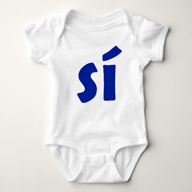 Ja eller Nej baby T Shirt (Framsida)