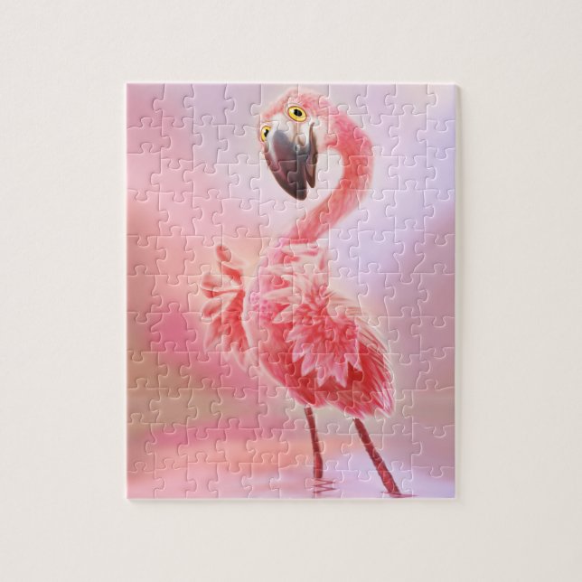 Ja, Flamingo! Pussel (Vertikal)