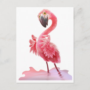 Ja, Flamingo! Vykort