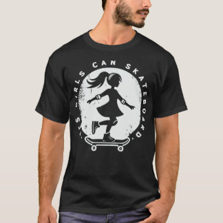 Ja, flickor kan Skateboard Skater Girl T Shirt