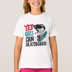 Ja, flickor kan Skateboard T Shirt