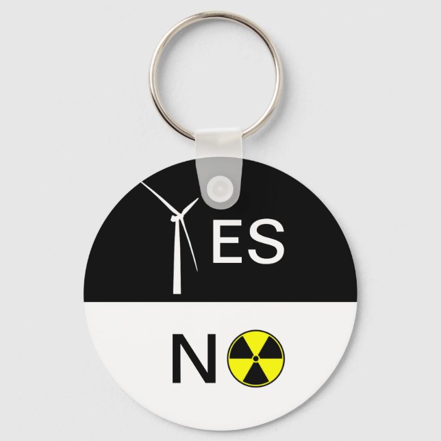 "JA" FÖR RENA ENERGIKÄLLOR NYCKELRING (Framsida)