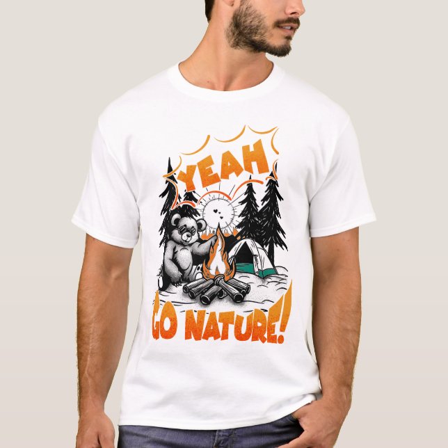 Ja, gå Natur! T Shirt (Framsida)