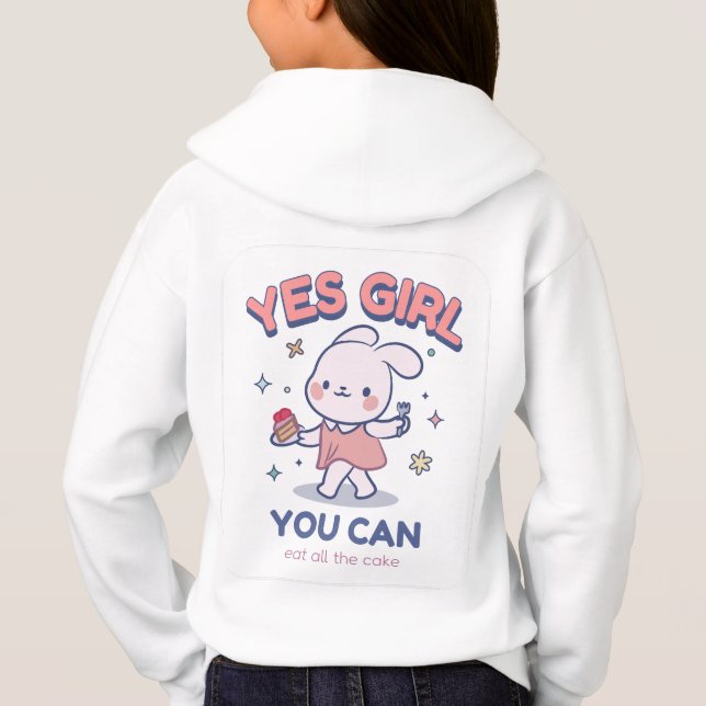 Ja Girl - du kan äta hela kakan T Shirt (Baksida)