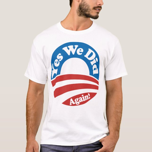 Ja gjorde vi, igen! t-shirt (Framsida)