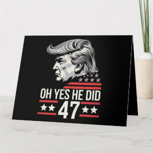 Ja, han gjorde 47 Trump 2024 Kort
