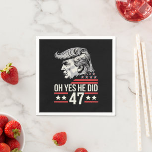 Ja, han gjorde 47 Trump 2024 Pappersservett
