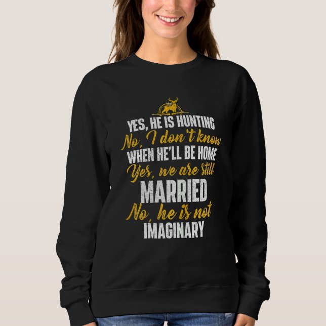 Ja, han jagar nej, han är inte en fantasirik hu t shirt (Framsida)