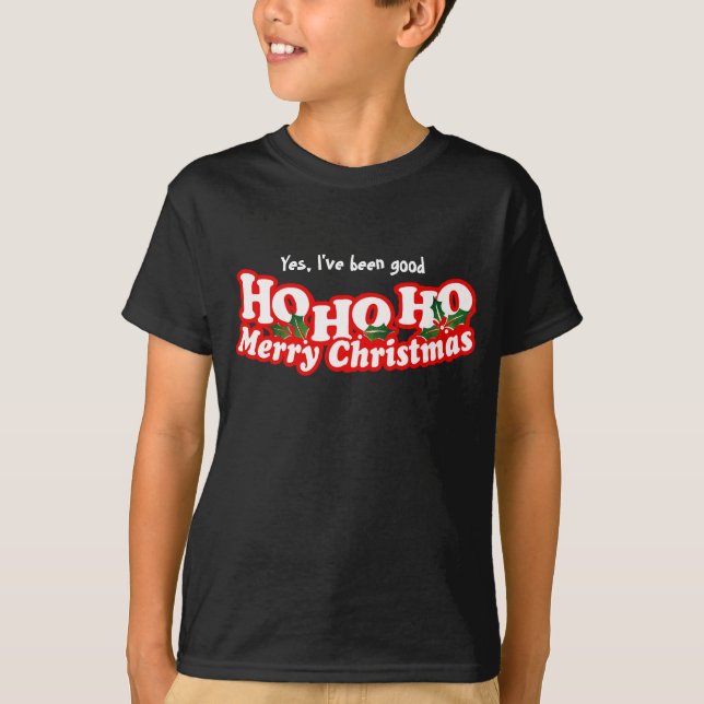 Ja, har varit bra ho ho god jul t shirt (Framsida)