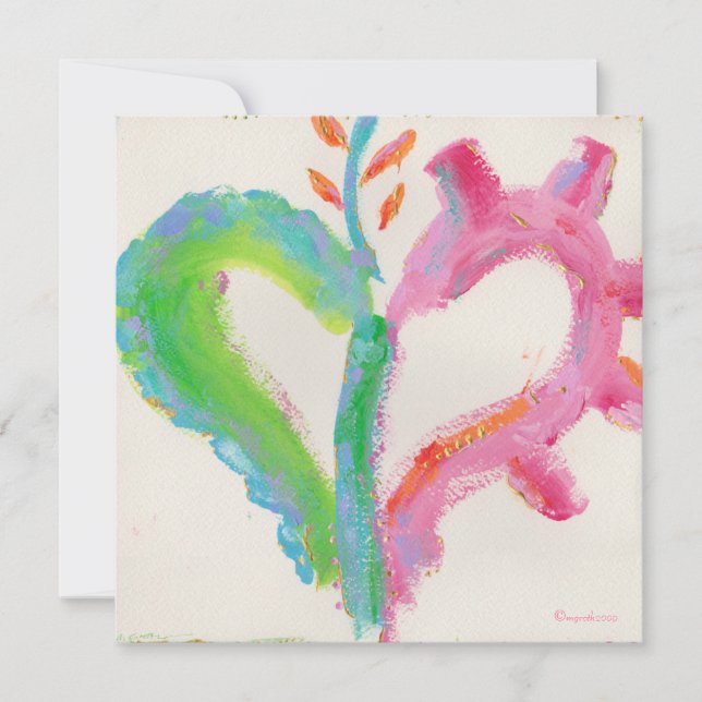 Ja, hjärtparbjudan! inbjudningar (Framsida)