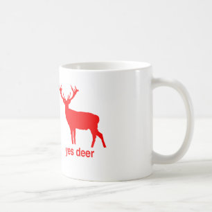 Ja hjort ingen hjortjulmugg kaffemugg