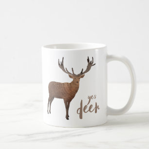 Ja hjortmugg kaffemugg