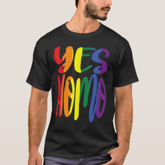 ja homo, regnbåge färg i ordspråket t shirt