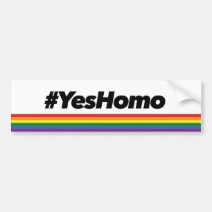 Ja homo. Riklig etikett