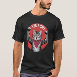 Ja I Cat - Lustigt katt Motivational T Shirt