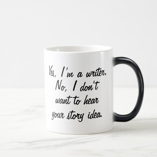 Ja I-förmiddag en författare Magisk Mugg (Höger)