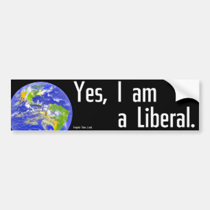 Ja I-förmiddag en liberal Bildekal