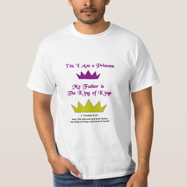 Ja I-förmiddag en Princess T Shirt (Framsida)