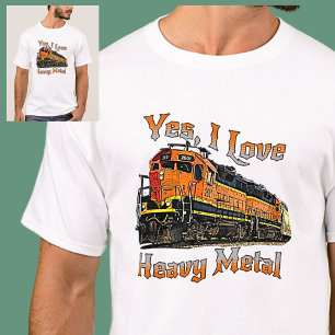 Ja I Kärlek Heavy Metall Diesel Locomotive Tåg T Shirt