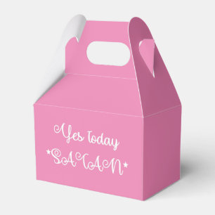 Ja, idag, Satan Funny Rosa Favor Box Presentaskar
