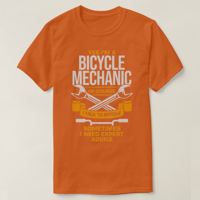 Ja Im A Cycle Mechanic T Shirt (Design framsida)