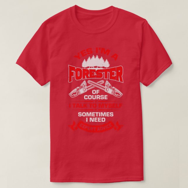 Ja Im A Forester Gift T Shirt (Design framsida)