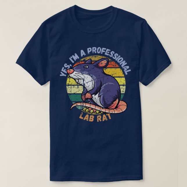 Ja Im A Professionell Lab Råtta 1 T Shirt (Design framsida)
