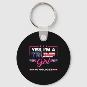 Ja, Im A Trump Girl No Apologies 2024 Val Wom Nyckelring