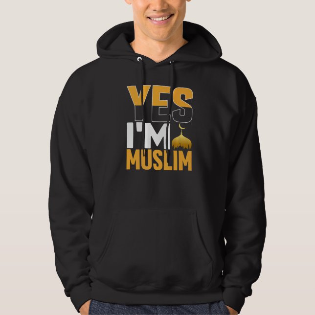 Ja, Im Muslim Islamic Hoodie (Framsida)