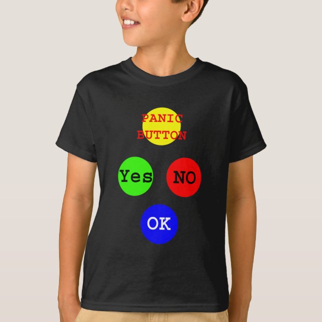 Ja, inga knappar på MUSEUM Zazzle-gåvor T-shirt (Framsida)