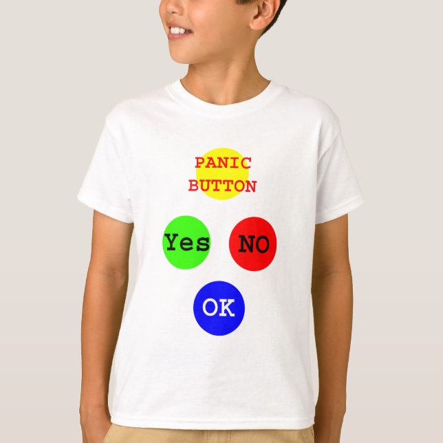Ja, inga knappar på MUSEUM Zazzle-gåvor T-shirt (Framsida)