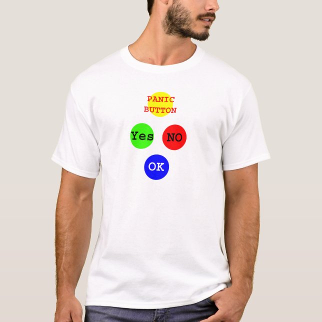 Ja, inga knappar på MUSEUM Zazzle-gåvor Tee Shirt (Framsida)