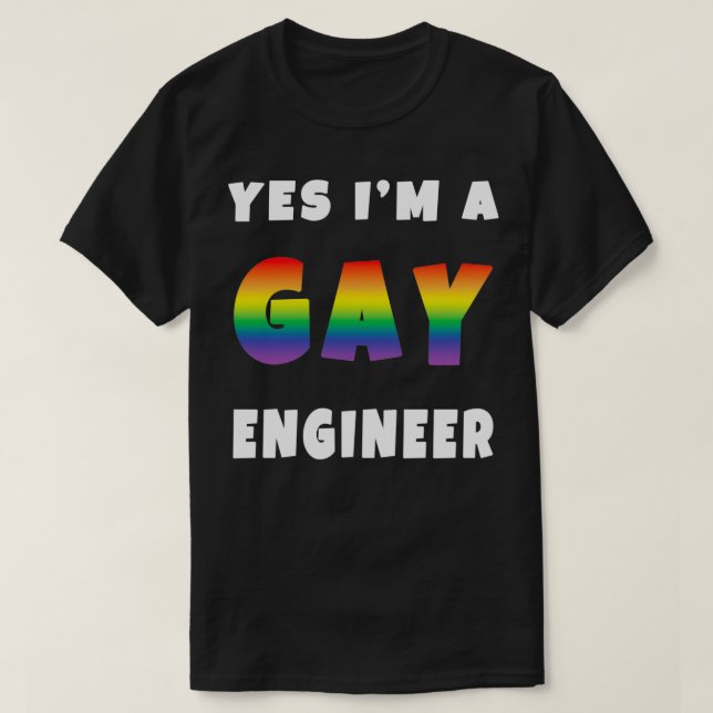 JA Ix27M A GAY INGENJÖR T Shirt (Design framsida)