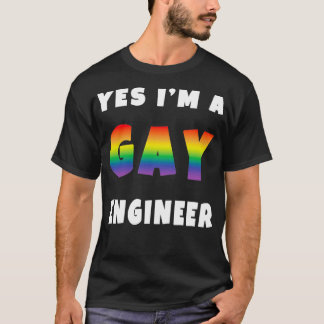 JA Ix27M A GAY INGENJÖR T Shirt