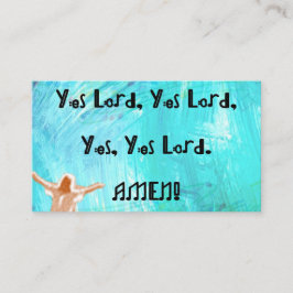 Ja, Ja, Herre. Amen! Rektangel Magnet Tilläggskort