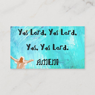 Ja, Ja, Herre. Amen! Rektangel Magnet Tilläggskort