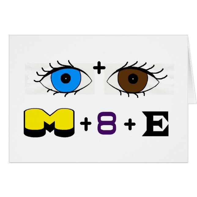 Ja! Ja! Matey Rebus Symbols Pirat Card Hälsningskort (Framsidan Horizontal)