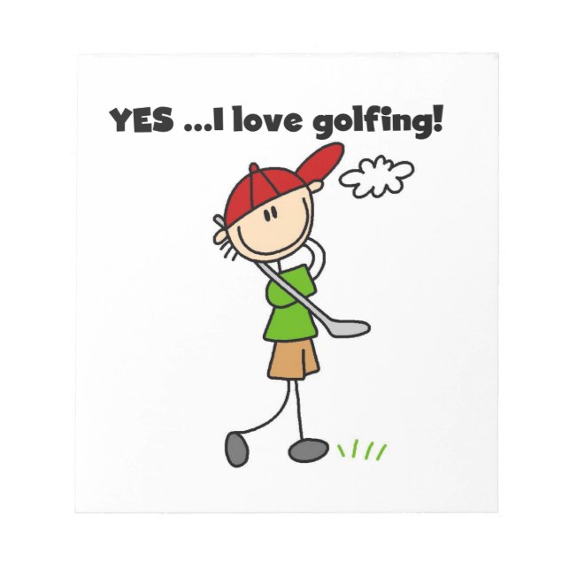 Ja jag älskar golf anteckningsblock (Framsida)
