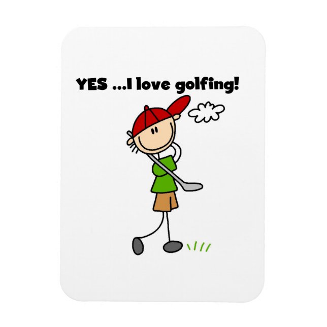 Ja jag älskar golf magnet (Vertikal)