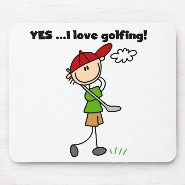 Ja jag älskar golf musmatta (Framsidan)