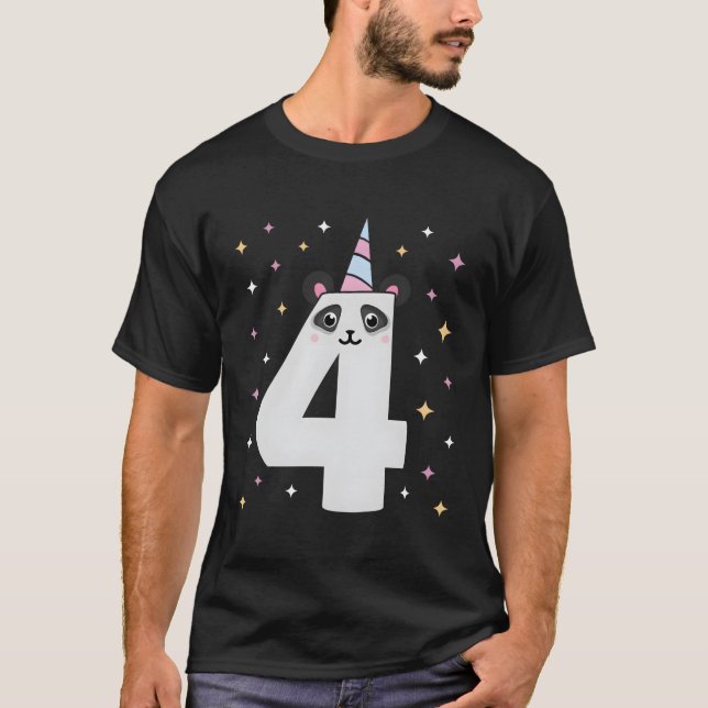 Ja, jag är 4 Panda Themme 4:e py T Shirt (Framsida)