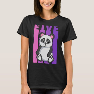 Ja, jag är 5 år gammal panda, 5:e födelsedagsdelen t shirt