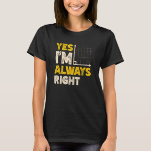 Ja, jag är alltid Höger matematiker. T Shirt