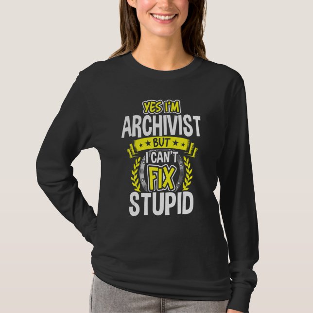 Ja, jag är Archivist T Shirt (Framsida)