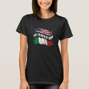 Ja, jag är båda amerikanska och italienska t shirt