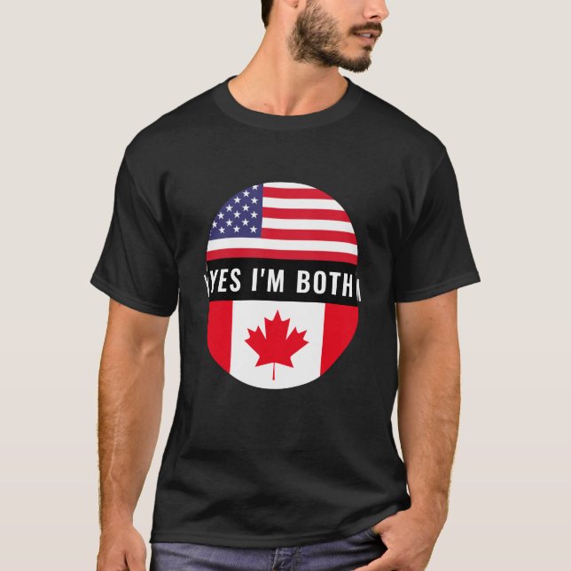 Ja, jag är båda – medborgardagen  t shirt (Framsida)