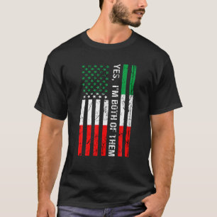 Ja, jag är båda på Italien Italien italienska T Shirt