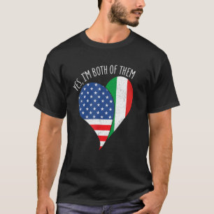 Ja, jag är båda två av dem... halv-amerikanska t shirt